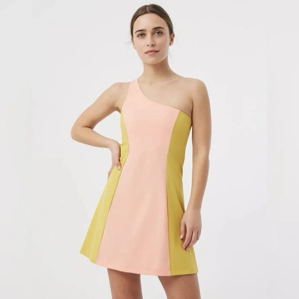 Outdoor Voices - One Shoulder Athletic Dress in Nectarine